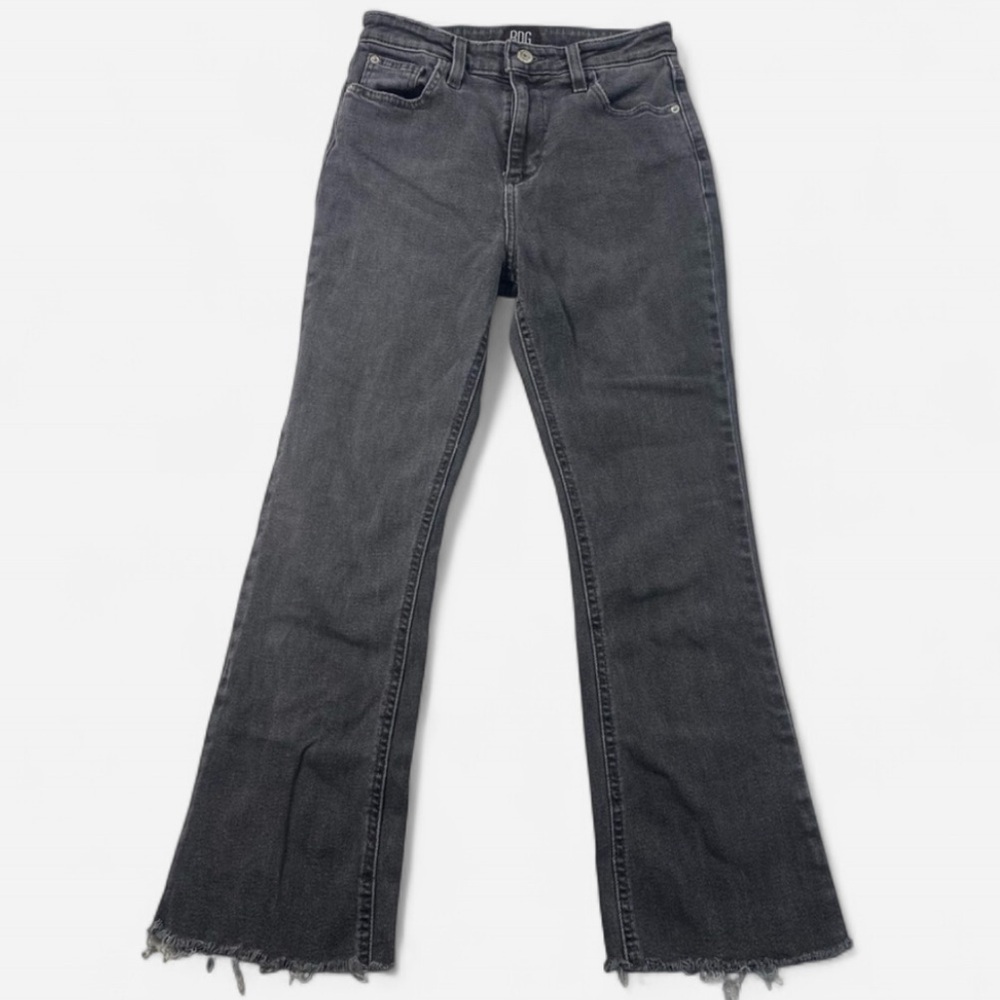 BDG Urban Outfitters Women's Gray Kick Flare High Rise Cropped Jeans Size 25